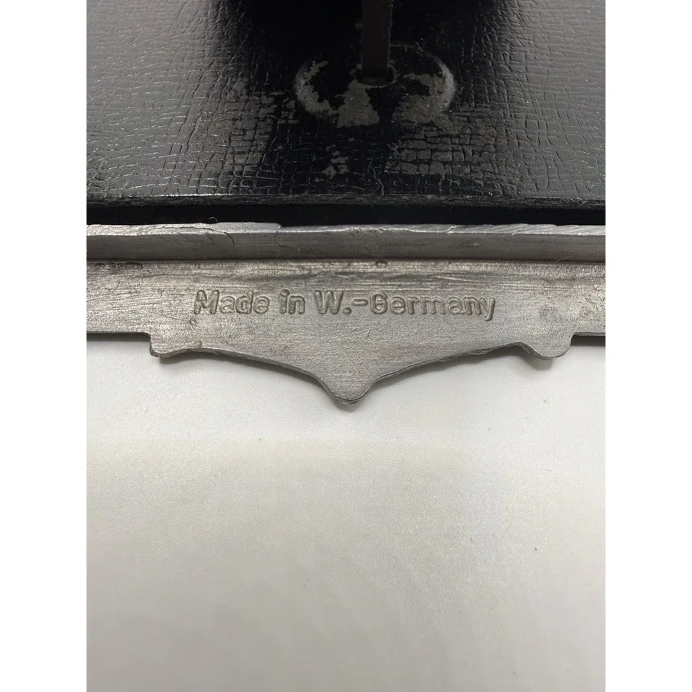 VTG West German Pewter Picture Frame Ornate Art Nouveau Floral 6.75 X 4.75